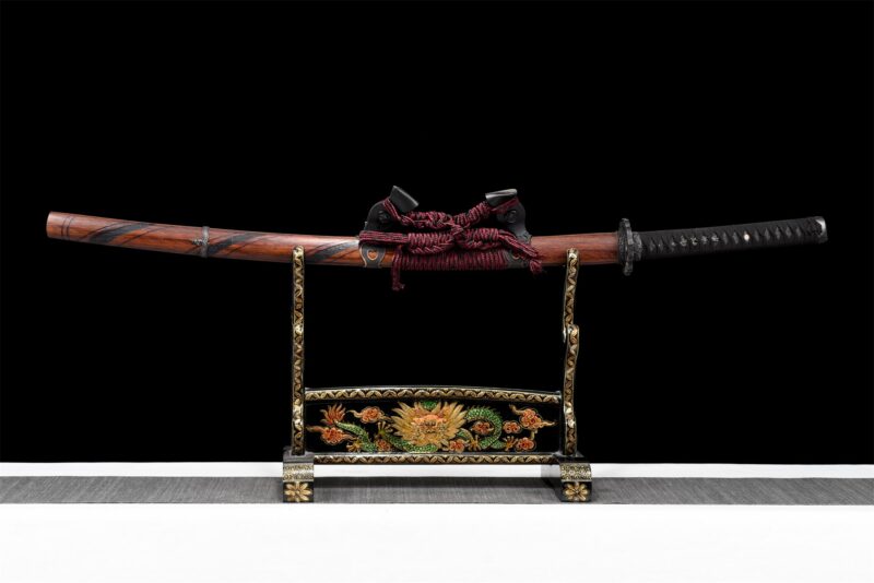 Katana Vague Damas (acier Damas & Véritable Hamon)